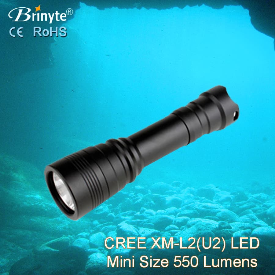 Brinyte rechargeable led dive flashlight